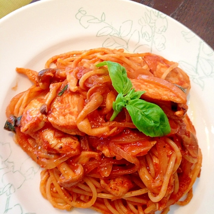 塩麹鶏のトマトソースパスタ レシピ 作り方 By Naokoji0912 楽天レシピ